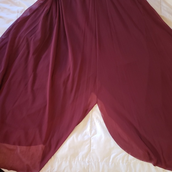 Fuzzi Italian Maxi Dress / burgandy - Picture 5 of 5
